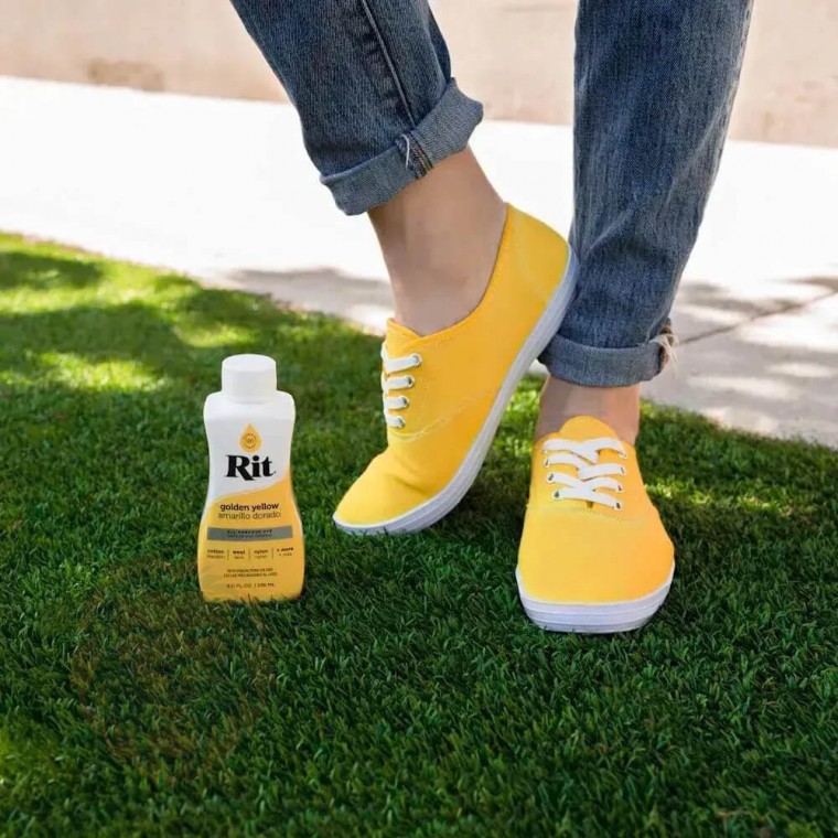 Барвник для натуральних тканин RIT All-Purpose Dye Golden Yellow (золотисто-жовтий), 236 мл